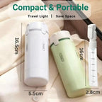TSA Approved 4-in-1 Rotating Travel Dispenser Bottle Set Leakproof Refillable Lotion Shampoo Toiletry Kit Business Wholesale