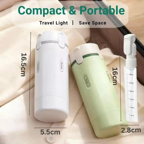 TSA Approved 4-in-1 Rotating Travel Dispenser Bottle Set Leakproof Refillable Lotion Shampoo Toiletry Kit Business Wholesale