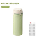 TSA Approved 4-in-1 Rotating Travel Dispenser Bottle Set Leakproof Refillable Lotion Shampoo Toiletry Kit Business Wholesale