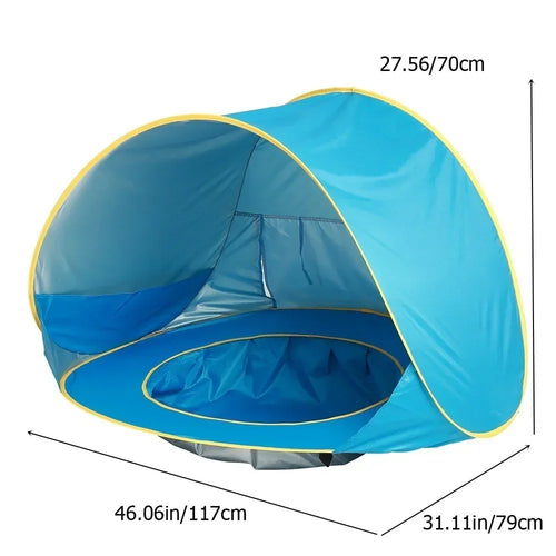 Baby beach tent Waterproof Sun Shelter UV-protecting Sunshelter with Pool Kid Outdoor Camping Sunshade Beach sunshelter UPF 50+